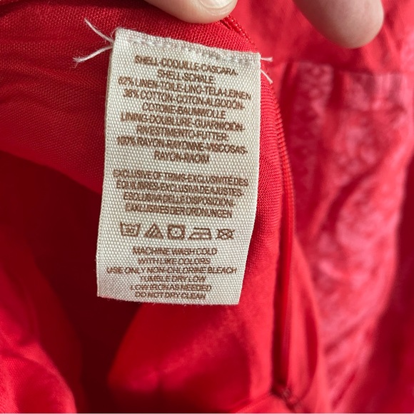 Free People Feel The Sun Bandana Patterned Jumpsuit Red Size 8 - Picture 12 of 12